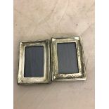 Two HM silver photograph frames