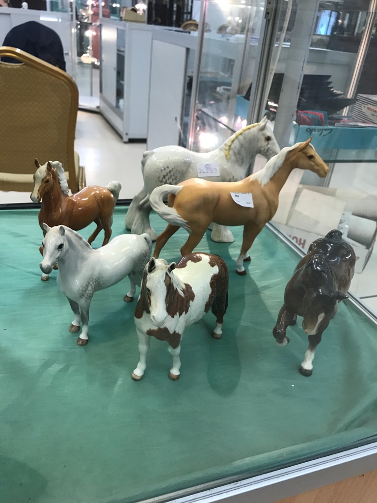 A quantity of Beswick horses to inc a Welsh dapple grey pony, two palaminos,