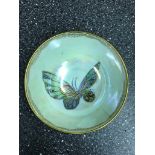 A Wedgwood lustre butterfly tea bowl (A/F)