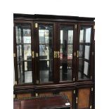 A large break-front Chinoiserie cabinet