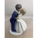 A Bing & Grondahl figure of a couple kissing