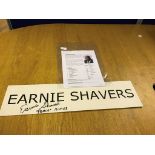 The signature of Ernie Shavers "The Black Destroyer";