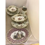 Pierced floral plates in Meissen style;