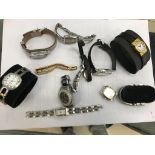 A quantity of ladies dress watches to inc Bulova