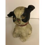 A 1945 dog metal money box