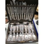 A cased canteen of EPNS cutlery