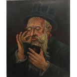 Wayner (20th century): 'A Pinch Of Snuff', oil on canvas, signed upper left, labelled verso,