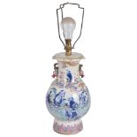 A Chinese famille rose vase 19th century Finely decorated with a dynamic composition that includes