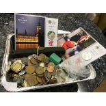 A quantity of World and GB coins to inc proofs;