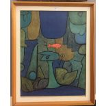 A colour print after Paul Klee, 'Underwater Garden',