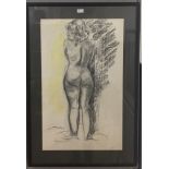 Mary Howard (Contemporary): Life study, charcoal, signed lower right,