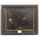 English School (18th century): A genre scene depicting tooth pulling in the Hogarth manner,