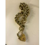 A heavy 9ct charm bracelet