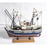 A model fishing trawler