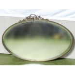 An oval mirror