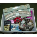 A box containing assorted items