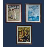 Three framed Cadbury's advertising prints