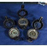 Three WW11 compasses. MK111