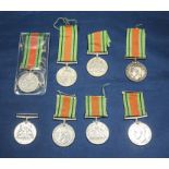 Eight WW11 defence medals