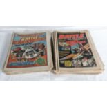 A collection of 55 Battle comic books 1976/88