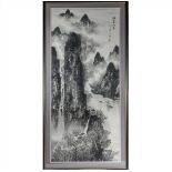 A large framed Chinese print