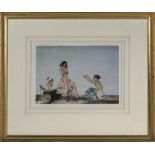 A framed Russell Flint print 'The Sentimentalists' Image size 19cm x 26cm