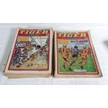 A collection of 38 Tiger comic books 1980