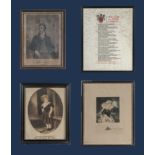 Four framed prints