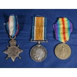 Trio of WW1 medals. 53884 PTE. S. Gooden, R.A.M.C