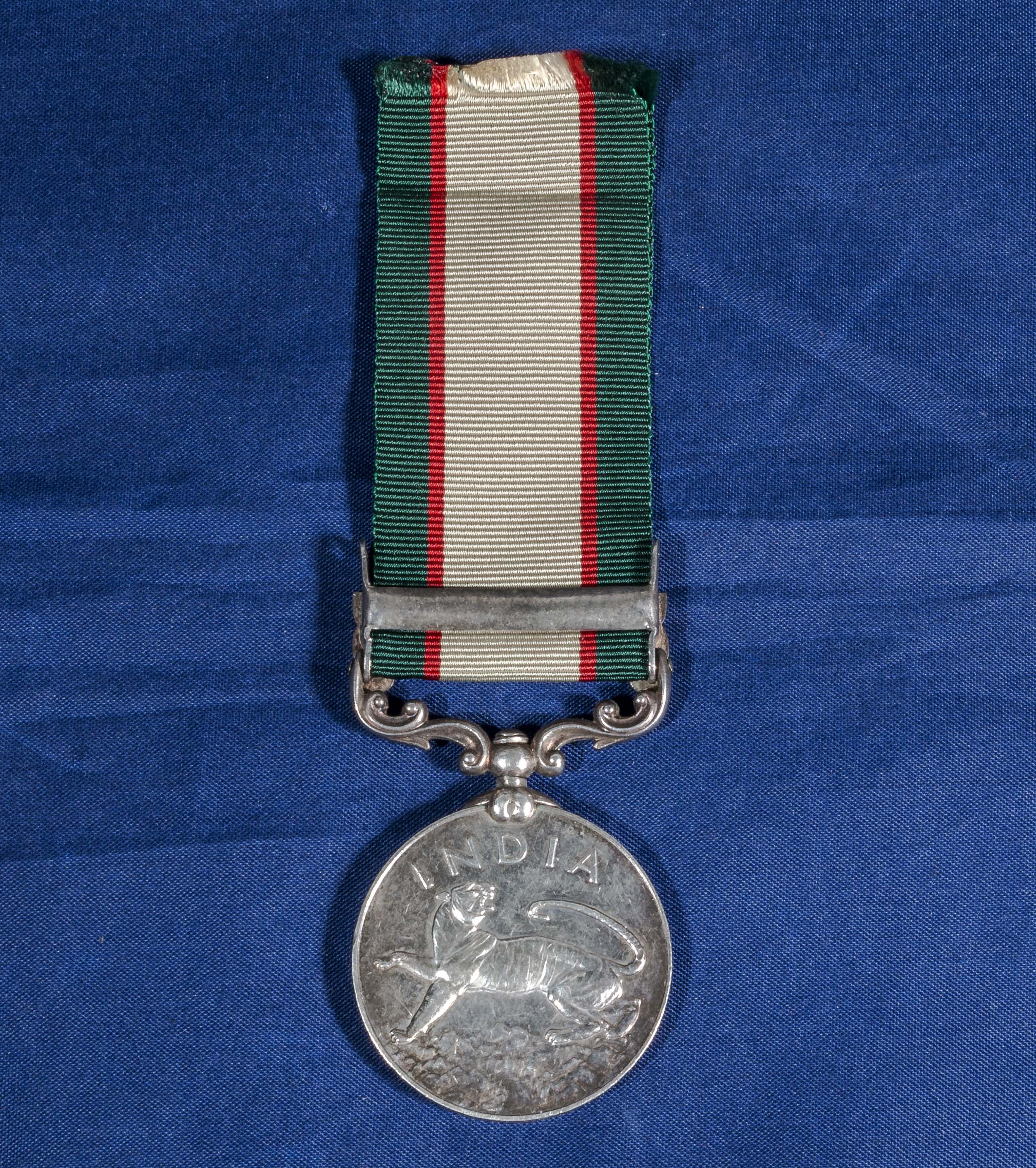 WW11 medal, North West Frontier 1936-37. 13330 Sepoy Dalip Singh, 12FFR - Bild 2 aus 2