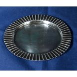 A small silver tray Sheffield 1978, 14cm diameter, 106gms