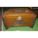 A vintage Chinese blanket box