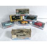 Seven boxed Dinky Matchbox diecast models