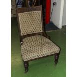 A Victorian upholstered chair