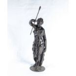 A bronze figure of a classical lady
