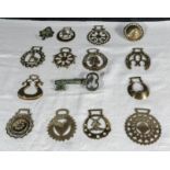 A collection of horse brasses