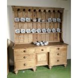 A Victorian pine dog kennel dresser