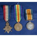 A trio of WW1 medals