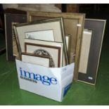 A quantity of framed prints