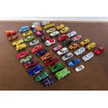 A collection of model diecast vehicles