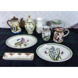 A selection of pottery items