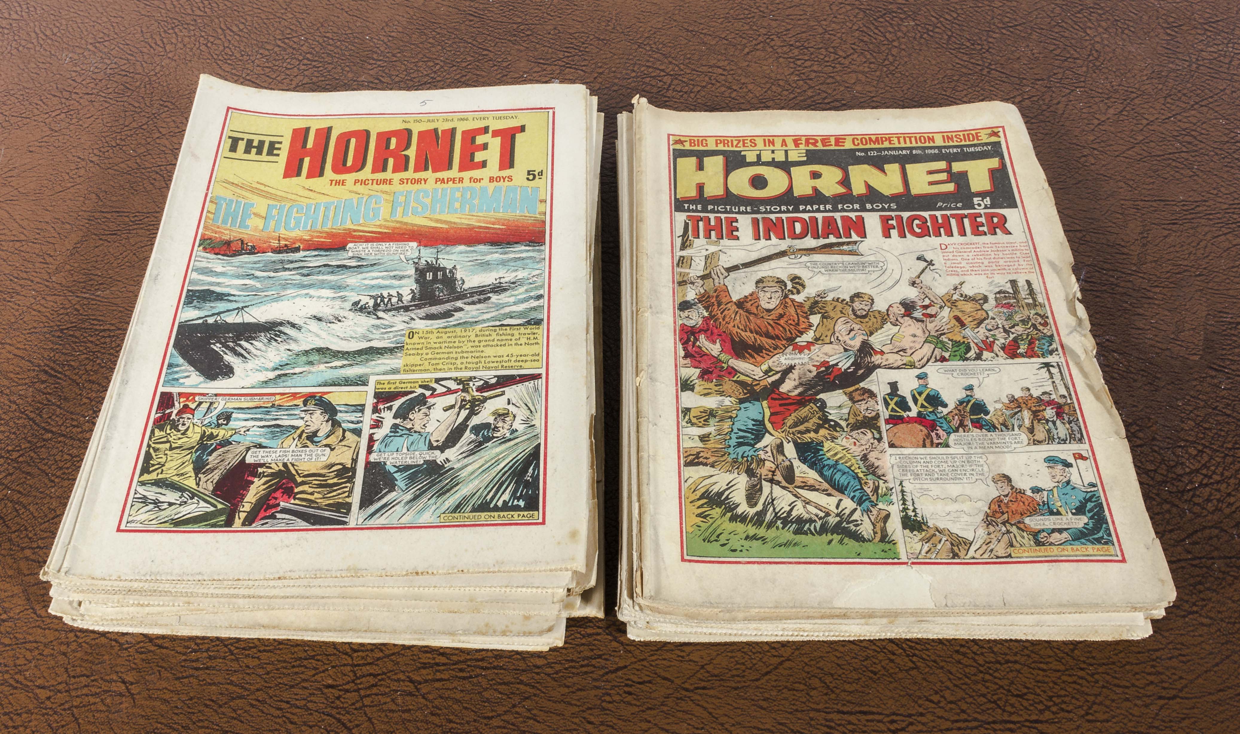 A collection of Hornet comic books 1966. 36 issues