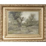 Robert Sprool 1929- A gilt framed watercolour entitled Levern Burn Near Paisley, signed