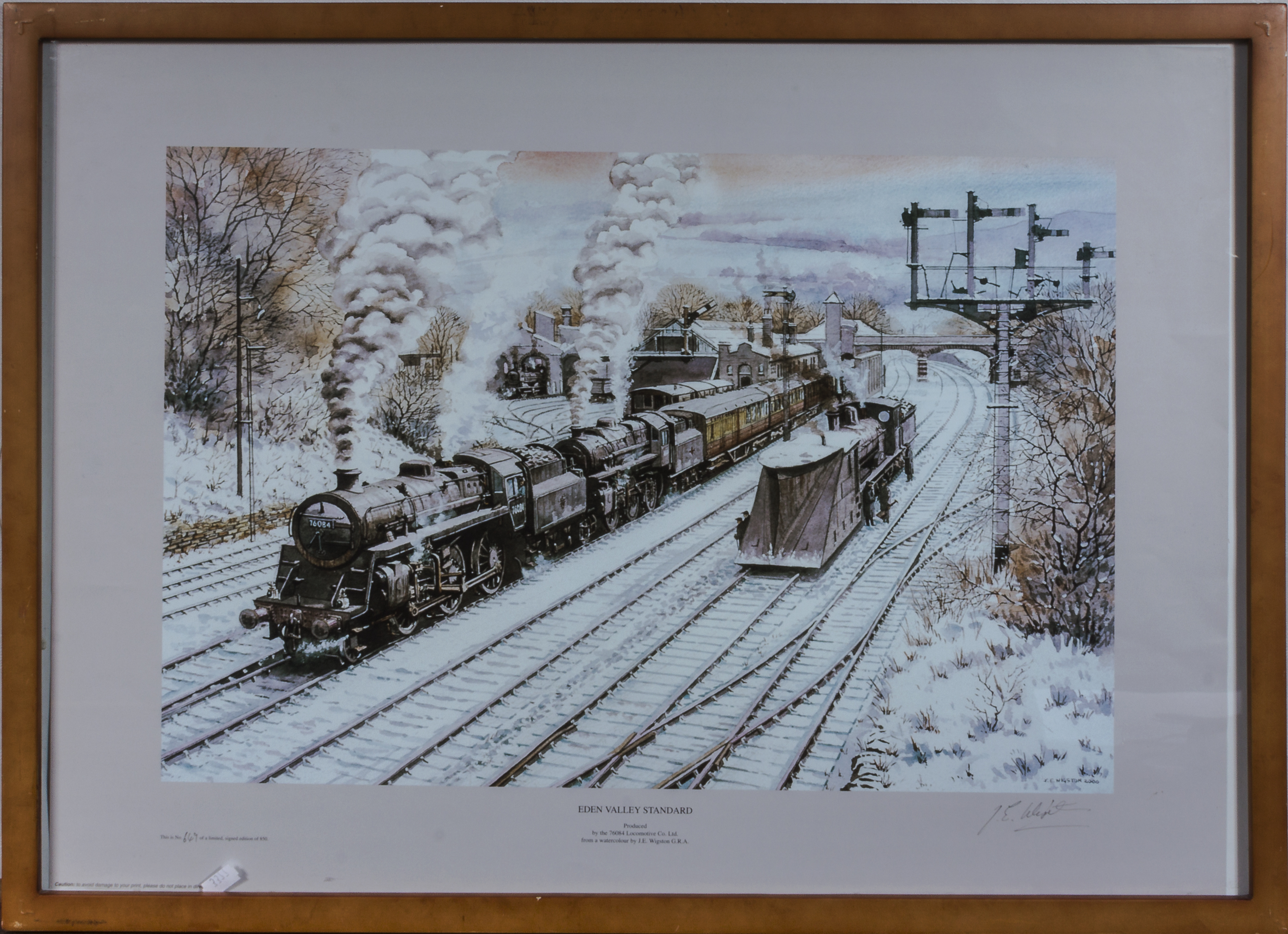 A framed print entitled Eden Valley Standard