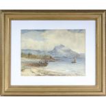 P. Buchanan - A framed watercolour depicting Ben Cruachan from Ardchattan, signed size 24.5cm x 34.