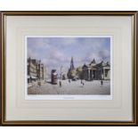 A framed print entitled Edwardian Edinburgh