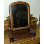 A Victorian mahogany dressing mirror