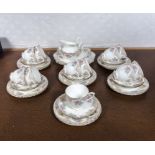 A decorative part china tea set