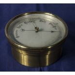 A small brass barometer