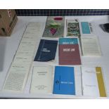 A collection of menus and pamphlets for Orient Shipping Lines and others